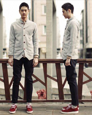 春季輕薄男款開衫