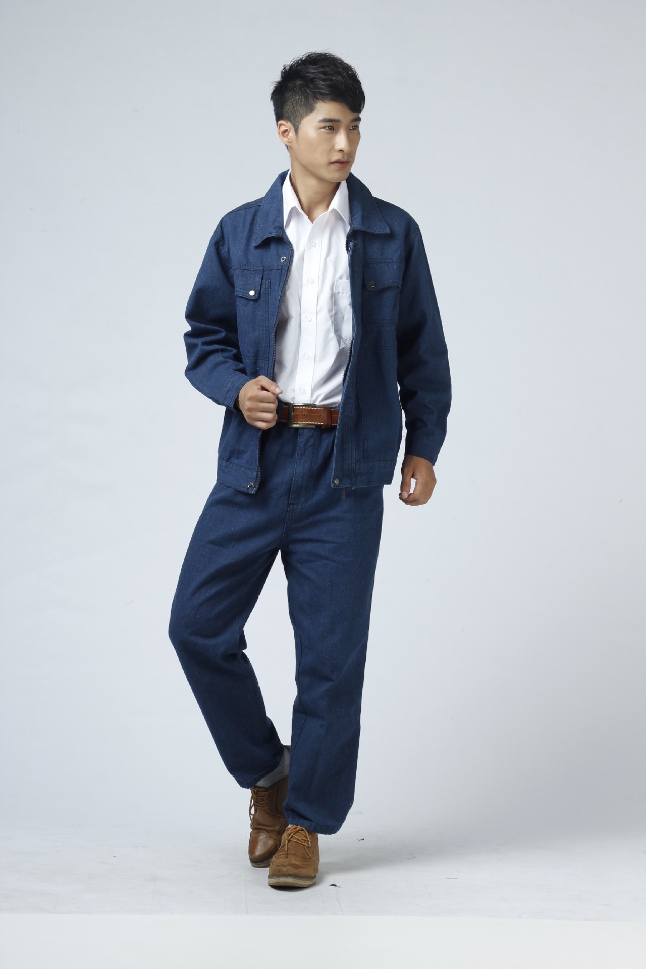 牛仔工作服
