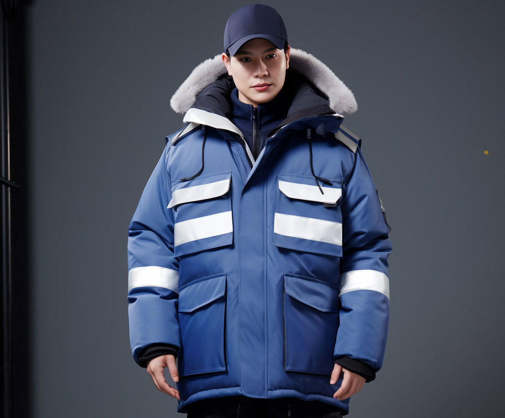 羽絨內膽的工作服棉衣