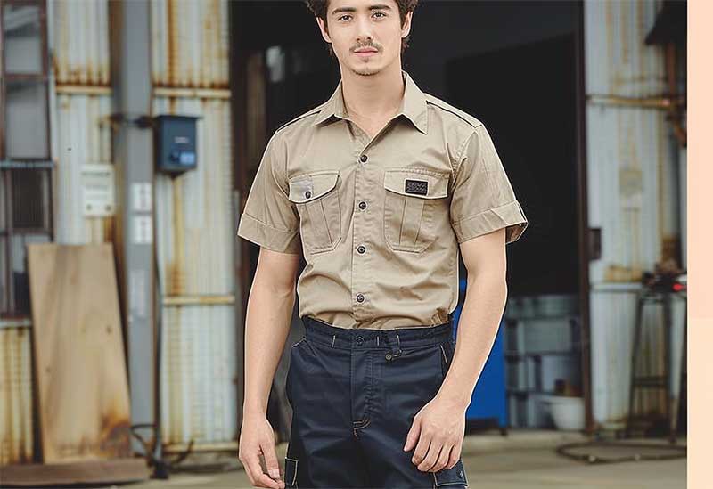 夏季工作服，透氣設(shè)計(jì)