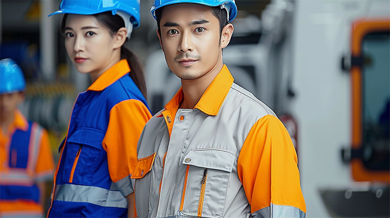 帶反光條的工作服